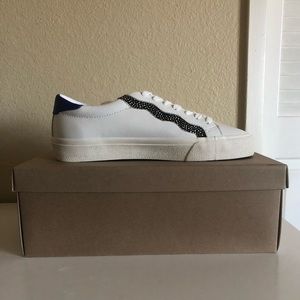 MADEWELL Sidewalk Wavy Low-Top Sneakers in Leather and Suede